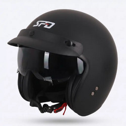 SPD Urban Matt Black Κράνος Μηχανής Jet 1100gr