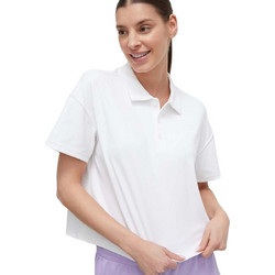DKNY Γυναικεία Μπλούζα Polo Μακρυμάνικη Λευκή DP3T9642-WHT