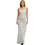 Superdry Maxi Καλοκαιρινό Καθημερινό Φόρεμα Floral Μεταξωτό Λευκό W8012119A-K3H