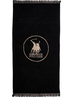 Greenwich Polo Club 5239 Πετσέτα Θαλάσσης Μαύρη 90x180cm
