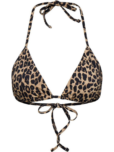 Only Bikini Top Τριγωνάκι Animal Print Καφέ 15314594