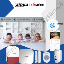 Dahua Base Kit Indoor Camera Σύστημα Συναγερμού Ασύρματο με Κέντρο με 1 Τηλεχειριστήριο με 1 Σειρήνα με 1 Αισθητήρα Πόρτας με 1 Ανιχνευτή Κίνησης και 1 Κάμερα (Wi-Fi)