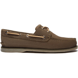 Timberland Boat 2-Eye Ανδρικά Μοκασίνια Boat Shoes Δερμάτινα Χακί TB0A4187EO810