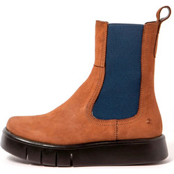 Art Γυναικεία Μποτάκια Chelsea Πλατφόρμα Suede Καφέ 1345-1800