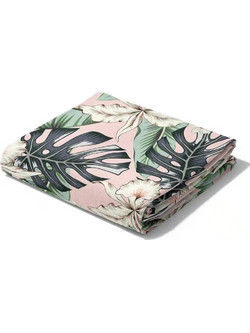 Borea Monstera Πετσέτα Θαλάσσης Microfiber Ροζ 90x180cm 041503111261