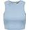 Only Γυναικείο Καλοκαιρινό Crop Top Ριπ Γαλάζιο 15282771
