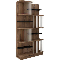 Pakoworld Gassim Βιβλιοθήκη 80x24.6x160cm 120-000670