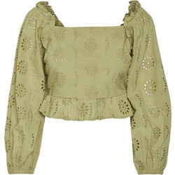 Vero Moda Γυναικείο Καλοκαιρινό Crop Top Χακί 10263156