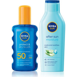 Nivea Sun Protect & Dry Touch SPF50 200ml + After Sun 400ml