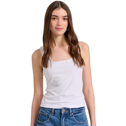Funky Buddha Γυναικείο Καλοκαιρινό Top Ριπ Λευκό FBL009-101-17