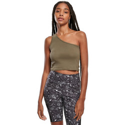 Urban Classics Γυναικείο Καλοκαιρινό Crop Top Βαμβακερό Χακί TB2609-00472