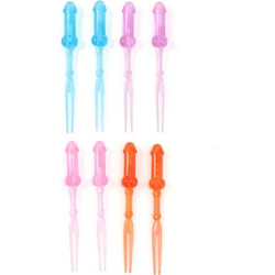 Diablo Picante Colored Penis Skewers Αστεία Sexy Καλαμάκια D-245396