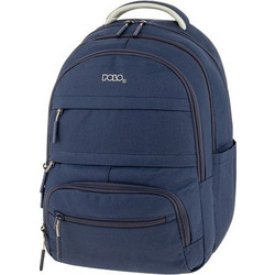 Polo Multi Pocket Σχολική Τσάντα Πλάτης Δημοτικού Μπλε 901064-5000