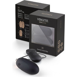 Virgite G5 Bullet Vibrating Egg Κλειτοριδικός Δονητής για Ζευγάρια με Τηλεχειριστήριο Μαύρος