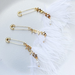 Celfie & CO Glitter Pin Χειροποίητο Μαρτυρικό Βάπτισης Παραμάνα Χρυσό Λευκό