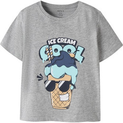 Name It Ice Cream Cool Παιδικό T-Shirt Κοντομάνικο Γκρι 13228225