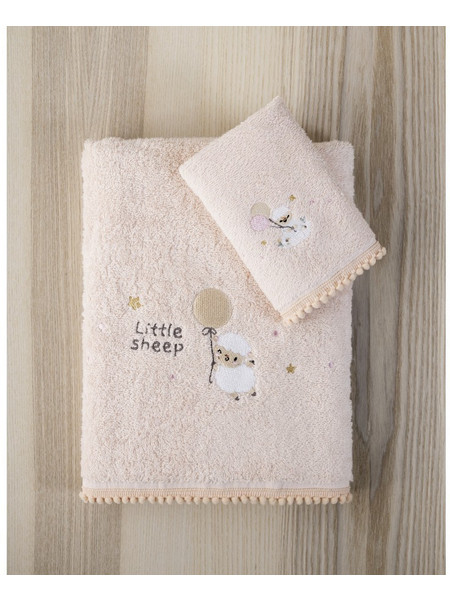 Nima Little Sheep Σετ Βρεφικές Πετσέτες 2τμχ