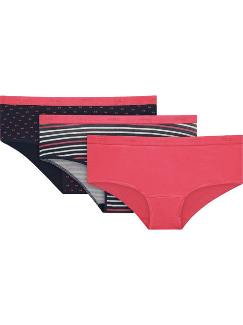 Dim Βαμβακερά Γυναικεία Slip Φούξια 3Pack D4C20