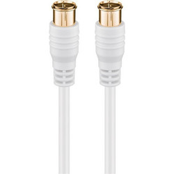 Goobay Καλώδιο Κεραίας Coax Male to Coax Male 5m White 62747