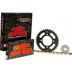 JT Σετ Αλυσίδα Χρυσή & Γρανάζια Κίνησης 36T 15T 428 HPO O-Ring 104 Links για Yamaha Crypton R-115 '05-'07