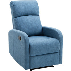 HOMCOM Πολυθρόνα Relax Μπλε 8056644041550