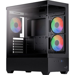 Aerocool P500D Black Midi Tower Κουτί Υπολογιστή με Πλαϊνό Παράθυρο