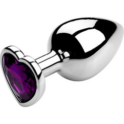 Kinksters Heart Large Πρωκτική Σφήνα Diamond Plug Μωβ