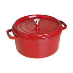 Staub La Cocotte Cherry Red Κατσαρόλα Ανοξείδωτη 28cm 5.85lt