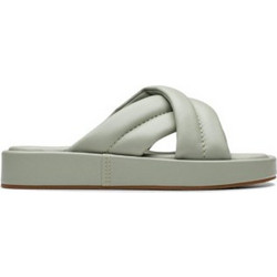 Clarks Δερμάτινα Γυναικεία Σανδάλια Πράσινο Mint 26181184