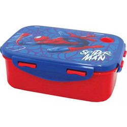 Gim Spiderman Ultimate Πλαστικό Παιδικό Δοχείο Φαγητού Μπλε Κόκκινο
