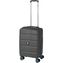 Dielle 210 Βαλίτσα Καμπίνας 55x36x20cm με 4 Ρόδες Μαύρη