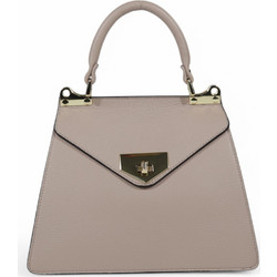 Passaggio Leather Γυναικεία Τσάντα Χειρός Δερμάτινη Nude 5465-KR-04