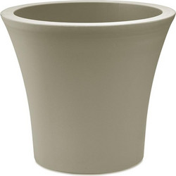 Plastona City Γλάστρα Στρογγυλή Πλαστική Γκρι 20x17.5cm 10.11.0019