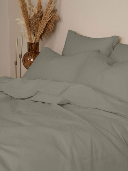 Sunshine Home Σετ Σεντόνια Μονά Βαμβακερά 165x270 Feelings 122 Paloma Grey