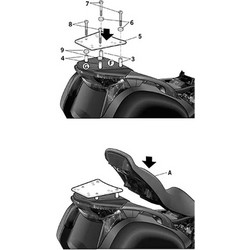 Shad Σχάρα Μηχανής για Honda Deauville 700 '07-'12