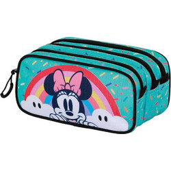 Karactermania Disney Minnie Κασετίνα Βαρελάκι με 3 Θήκες Τιρκουάζ 09802