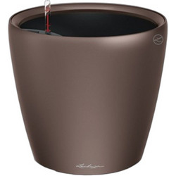 Lechuza Classico 43 Ls Premium Αυτοποτιζόμενη Γλάστρα Στρογγυλή Πλαστική Καφέ 43.5x39.5cm 43LS
