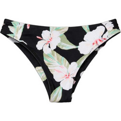 Roxy Printed Essentials Bikini Slip Floral Μαύρο Λευκό Πράσινο Mint ERJX405245