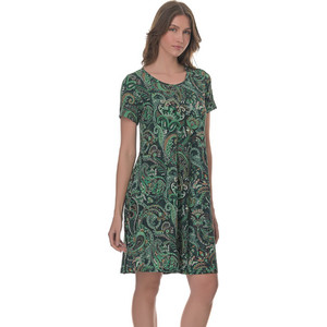 PNN Nightwear Mini Καλοκαιρινό Καθημερινό Φόρεμα Μεταξωτό Κυπαρισσί 0263-3010-1