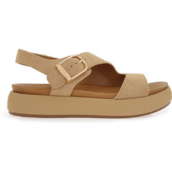 Tsakiris Mallas Γυναικεία Σανδάλια Suede Ανατομικά Μπεζ W401E0642-585