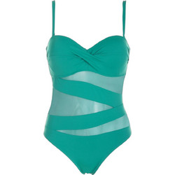 Gsecret Ολόσωμο Μαγιό Strapless με Ενίσχυση Πράσινο M2665-38341