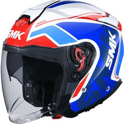 SMK GTJ Tourer White Blue Red Κράνος Μηχανής Jet