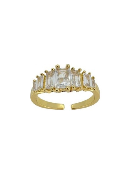 RO Accessories Γυναικείο Δαχτυλίδι Ροζέτα Xρυσό R178