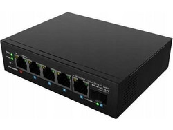 Lanberg ILFE-4P-1GE-1S-90 Unmanaged L2 Switch με 4 Θύρες Ethernet 1000Mbps και 1 SFP θύρα