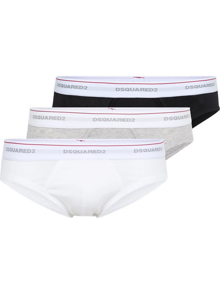 Dsquared2 Ανδρικά Σλιπ Βαμβακερά 3Pack DCX300060-984