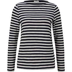 Tom Tailor Γυναικείο Χειμερινό Top Εκρού Μαύρο 1024725-26406
