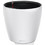 Lechuza Classico Color Ls 28 Αυτοποτιζόμενη Γλάστρα Εσωτερικού Χώρου Στρογγυλή Μεταλλική Λευκή 28x26cm 14270