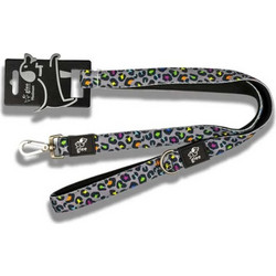 Glee Indy Leo Λουρί Σκύλου 1.2m x 25mm Γκρι