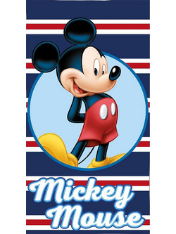 Mickey Mouse Παιδική Πετσέτα Θαλάσσης Microfiber Navy Μπλε 70x140cm MIC37-6155