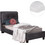 HomeMarkt Riley Κρεβάτι Μονό Υφασμάτινο με Στρώμα & Τελάρο 90x200cm HM21282.01